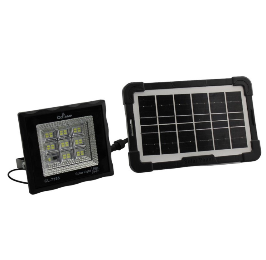 Прожектор акумуляторний CcLamp CL-7355 із сонячною панеллю 9120 Винница - изображение 1