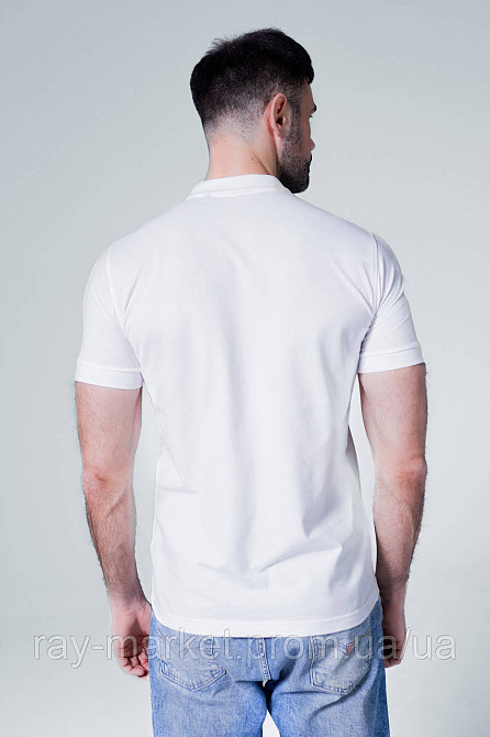 Поло классическое Stedman Lux Polo мужское белое (ST9060-WHI) XXL Киев - изображение 4