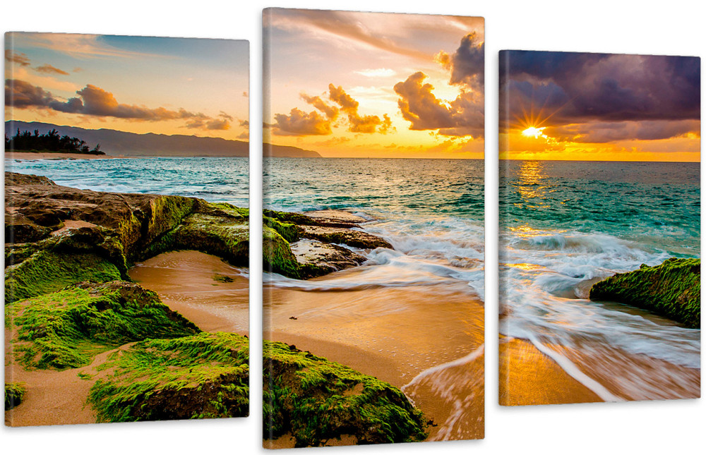 Модульная картина в гостиную / спальню  Захід Сонця Art-527_3 100x150 см Киев - изображение 1