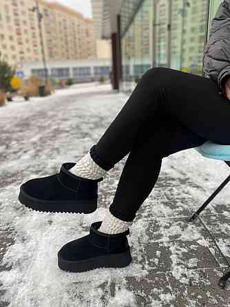 Stilli Угги жіночі STILLI 250-1 чорні (зима, замша натуральна) (6144) Коломия