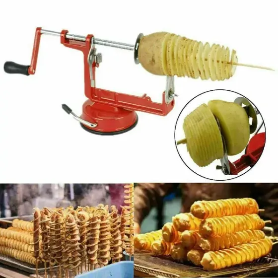 Машинка для нарізування картоплі спіраллю Spiral Potato Slicer | Апарат Ручний Слайсер для картоплі Київ