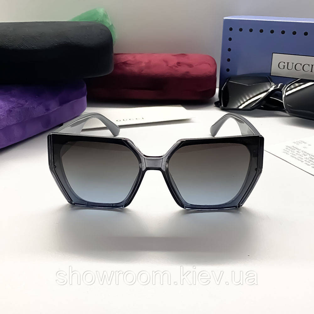 Жіночі сонцезахисні окуляри GG (29160) blue Київ - фото 3