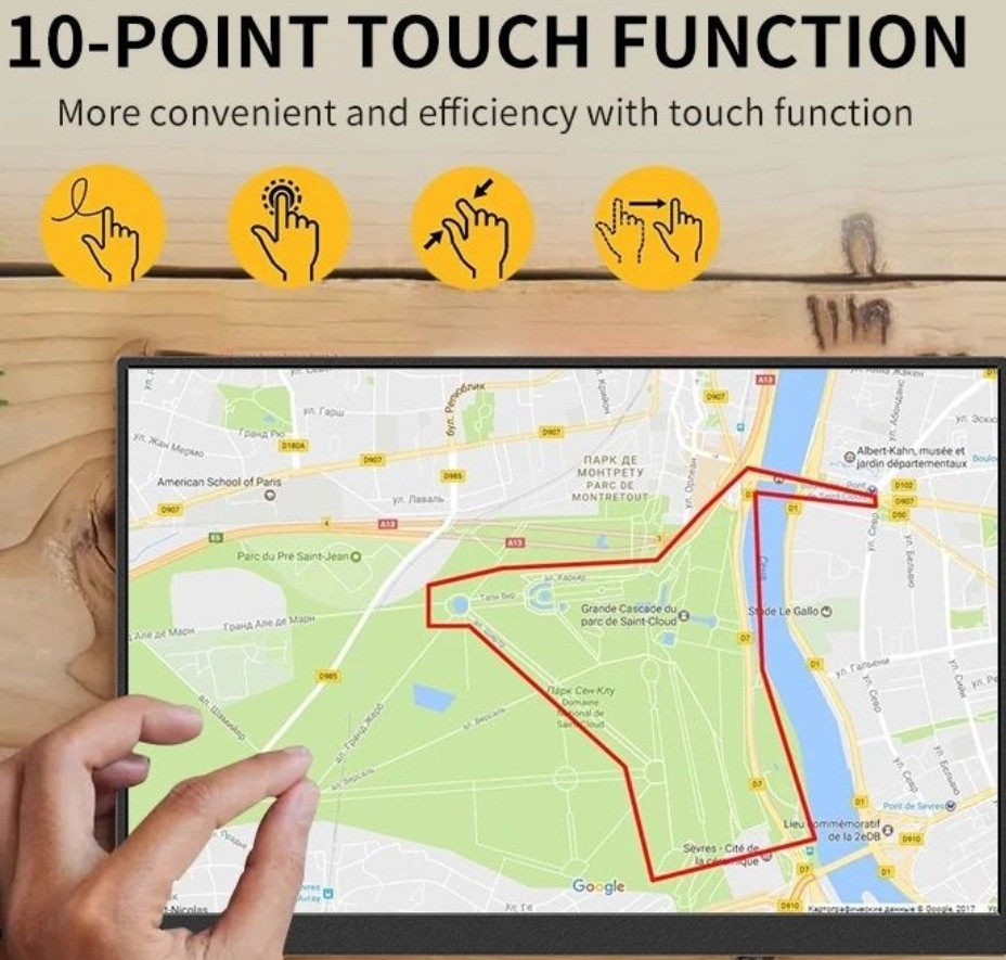 Новий! Портативний сенсорний монітор 16". Київ - фото 6