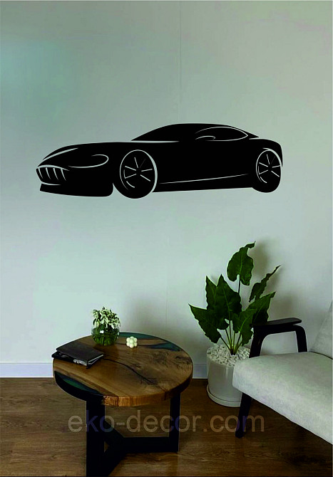 Декоративное настенное Панно «Автомобиль» Декор на стену 90*27 см, Черный Киев - изображение 8