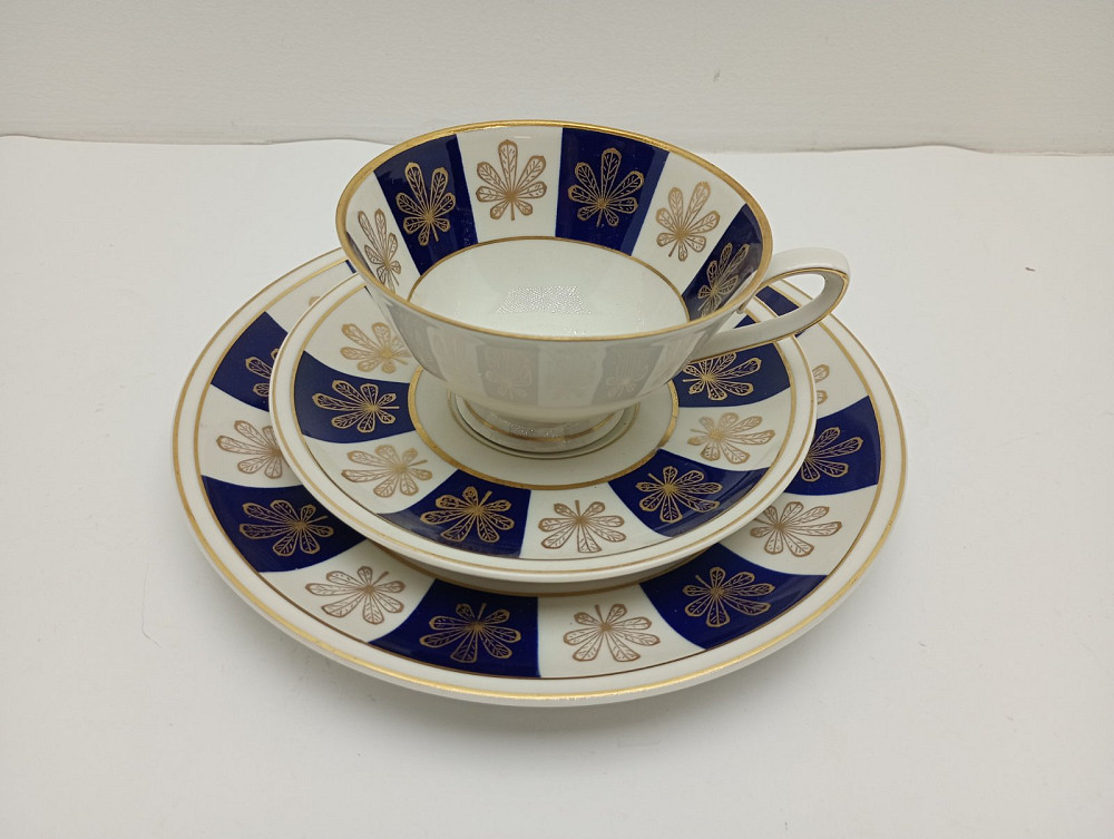 Чайне порцелянове тріо Lettin Echt Kobalt Луцьк - фото 1