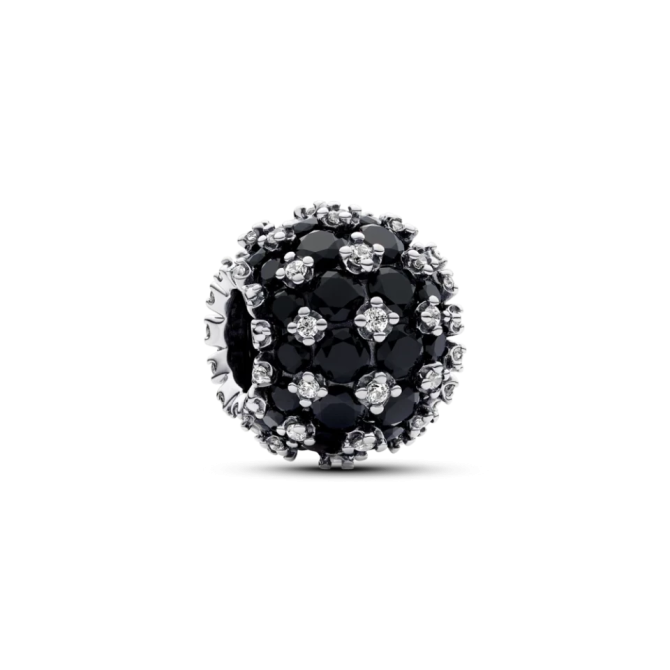 Серебряная бусина Pandora Черное блестящее паве 792630C04MasterSem Киев - изображение 1