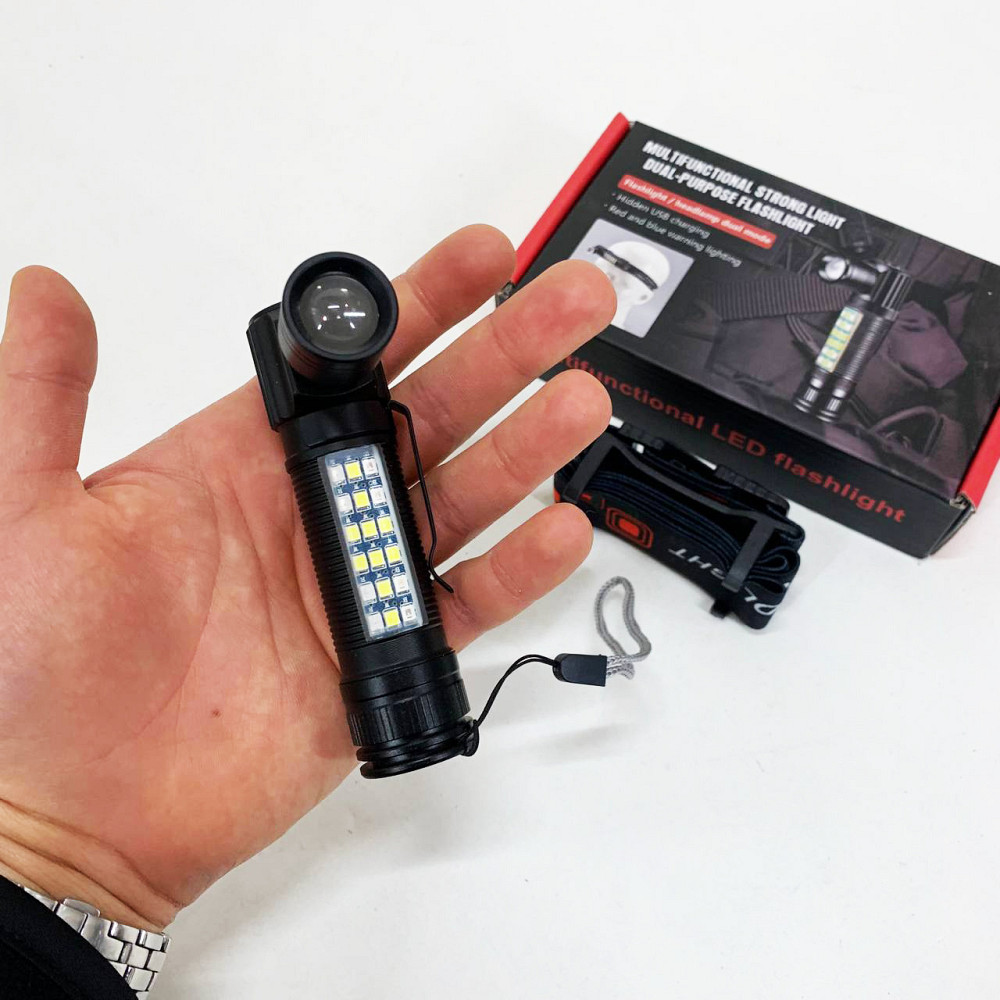 Налобний ліхтар на голову, Ліхтарик налобник, Легкий налобний ліхтар для риболовлі TV-84 Львів - фото 6