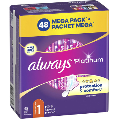 Гигиенические прокладки Always Platinum Normal Размер 1 48 шт. (8700216784719) Винница - изображение 2