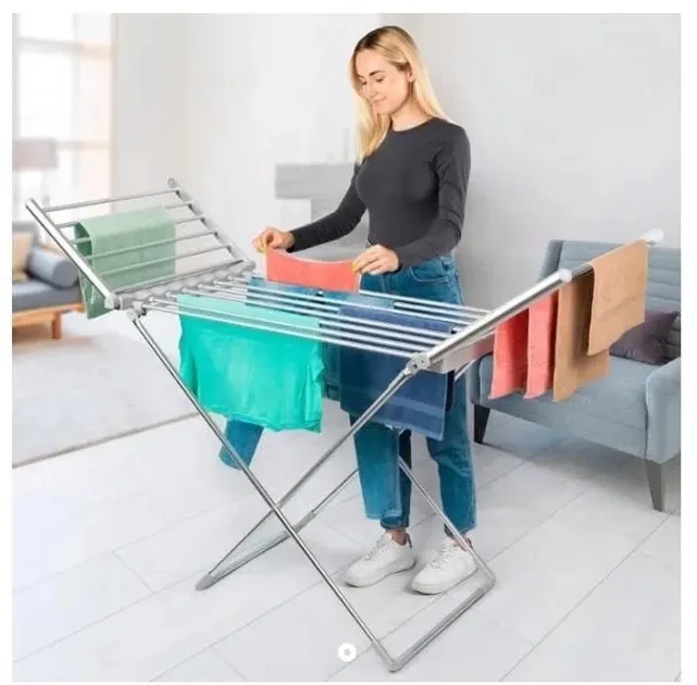 Сушарка для білизни електрична підлогова розкладна Domotec ART 8281 146*54*73 см Одеса - фото 5