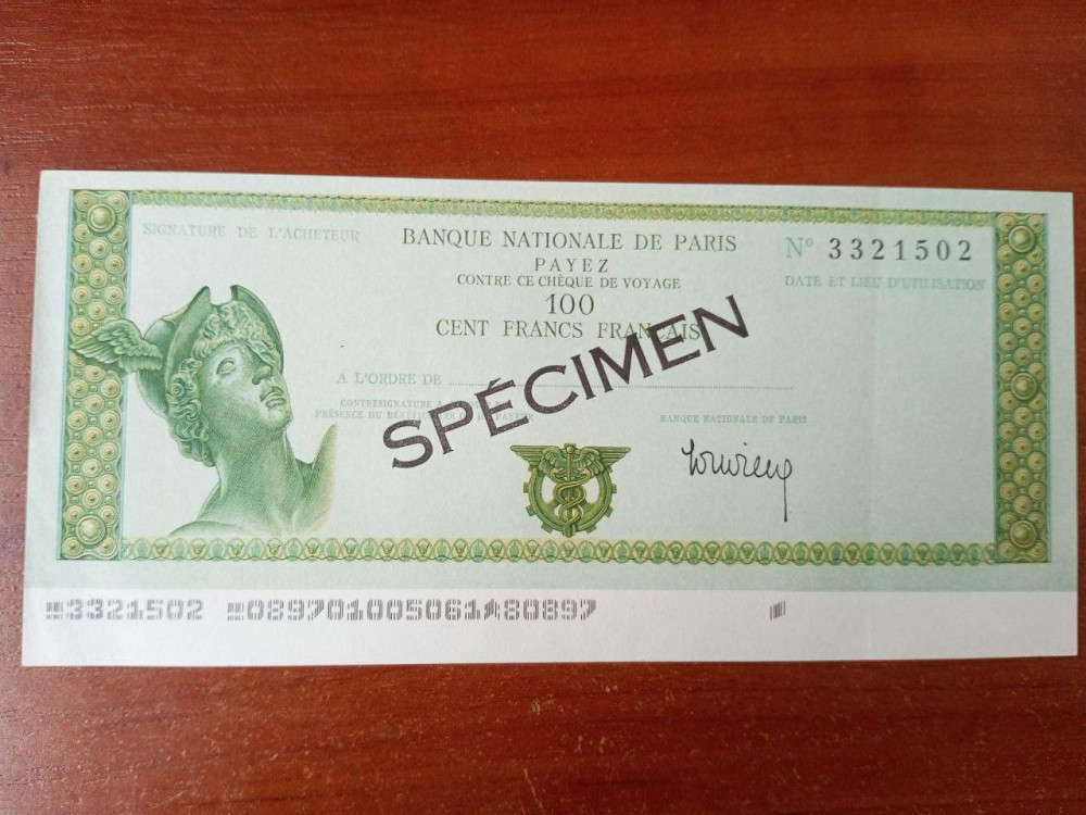 Зразок банківського чека 100 Полтава - фото 1