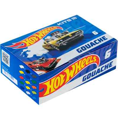 Гуашеві фарби Kite Hot Wheels 6 кольорів, 20 мл (HW23-062) Вінниця