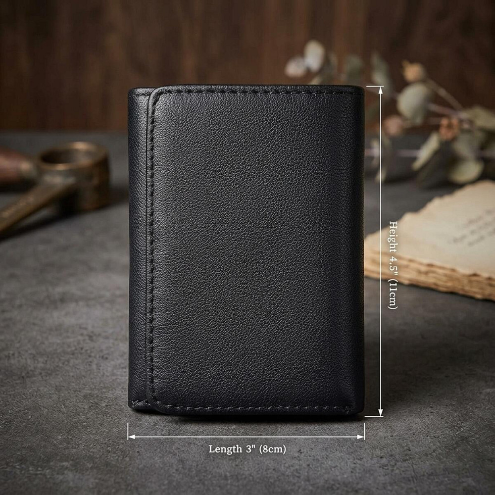 Кошелек Vintage 14467 кожаный Черный Киев - изображение 14
