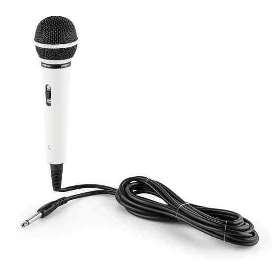 BTF11 Динамічний мікрофон для караоке Односпрямований вокальний мікрофон Білий (Німеччина, читати Рівне