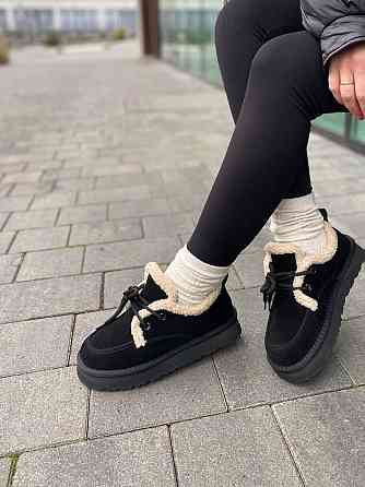 Угги жіночі ITTS 5262-1A чорні (зима, замша натуральна) (6034) Коломыя