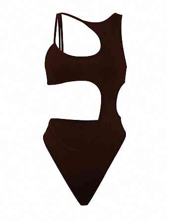 Стильний жіночий привабливий суцільний купальник біфлекс. Шоколад, XS-S Одеса