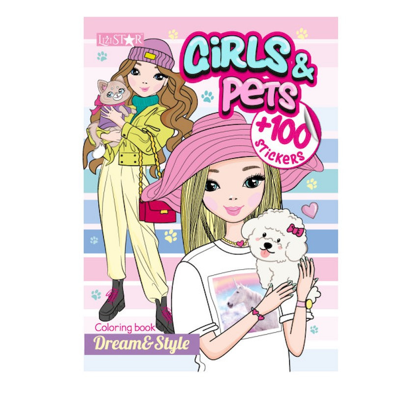 Дитяча розмальовка "Girls&Pets" РМ-88-02 серія "Dream & Style" Вінниця - фото 1