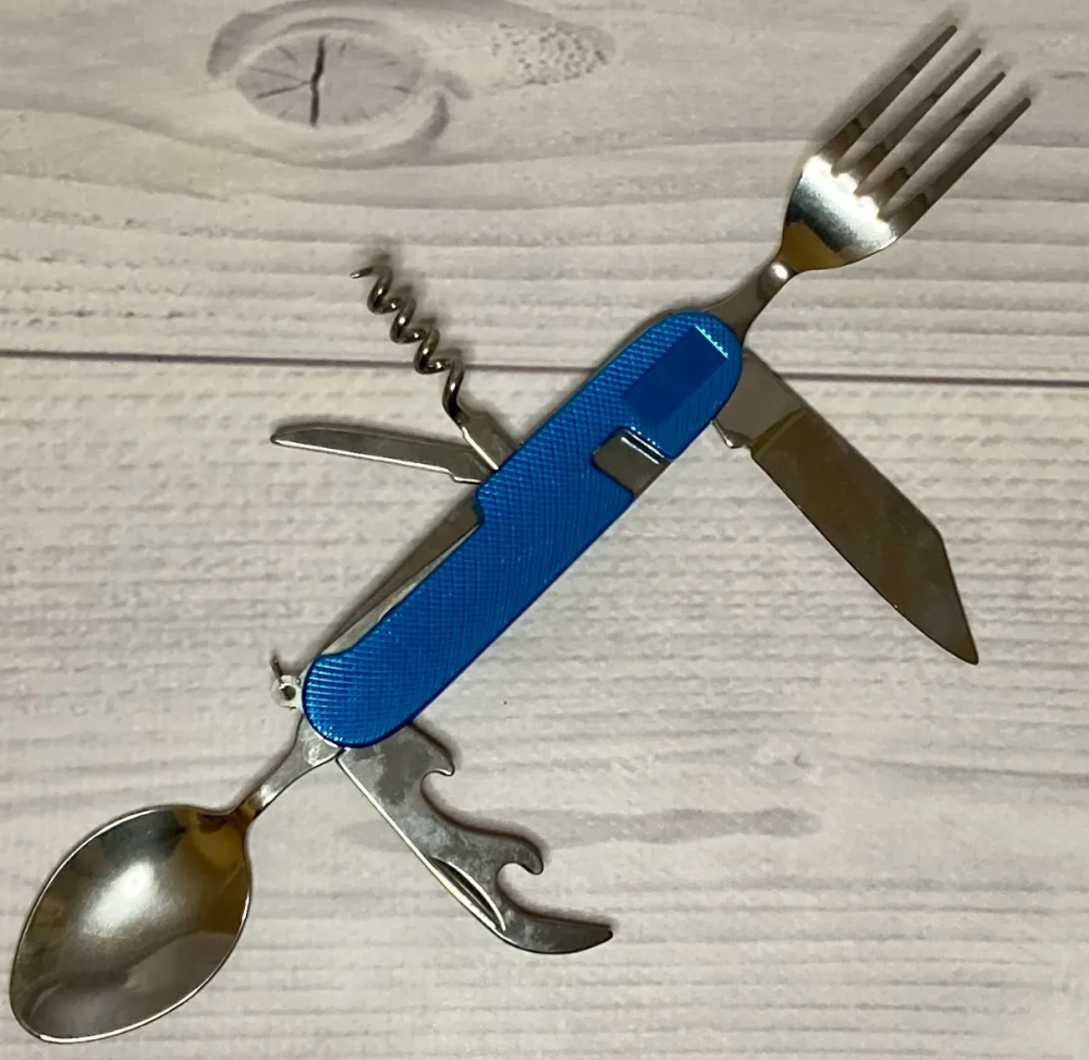 Туристический столовый прибор 706 ALL синий средний Днепр - изображение 1