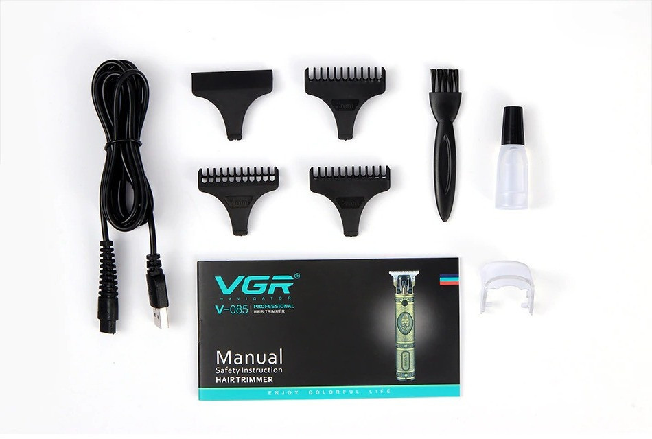 Профессиональная машинка для стрижки, окантовочная машинка VGR V-085 (Бронза) Киев - изображение 5