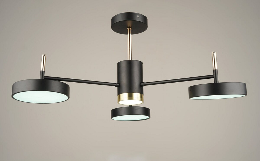 SIRIUS Люстра стельова світлодіодна Sirius B N4192/3 BK+FGD Киев - изображение 1