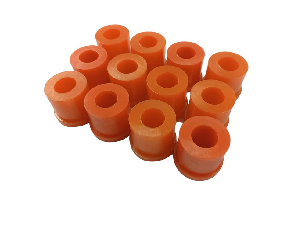 Втулка УАЗ 3160, Хантер полиуретан оранжевый (к-кт 12 шт) рессоры Мукачево - изображение 1