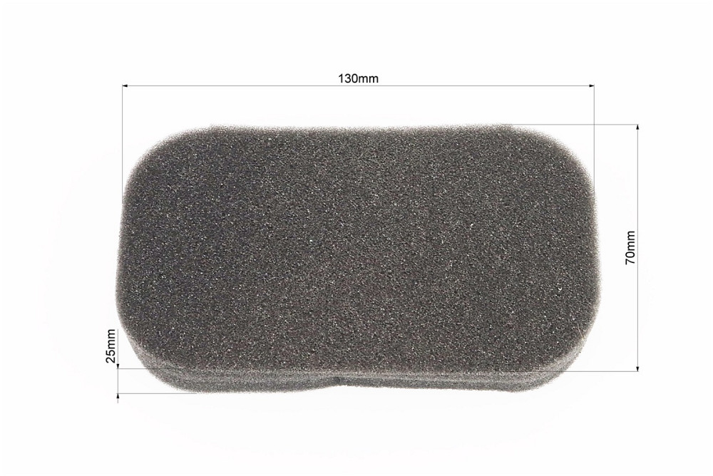 Фільтр повітряний - елемент (поролон 130х70х25mm) для генератора 2-3,5 кВт 168F/170F Київ - фото 2