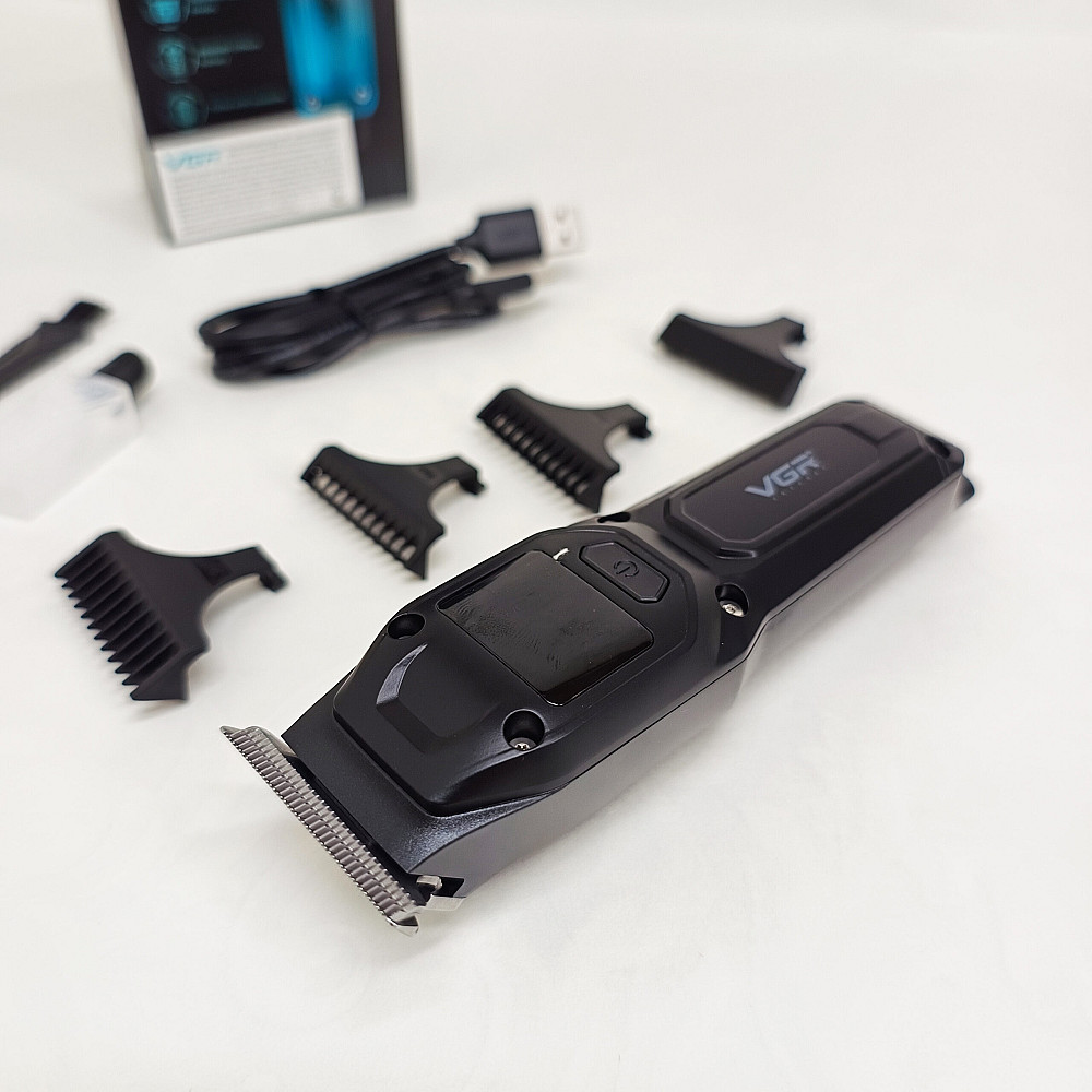 Машинка для стрижки с регулировкой насадок VGR, Машинка для стрижки с аккумулятором и насадками PO-58 Львов - изображение 10