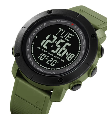 Чоловічий спортивний годинник з компасом Skmei 2095 (Зелений) Вінниця