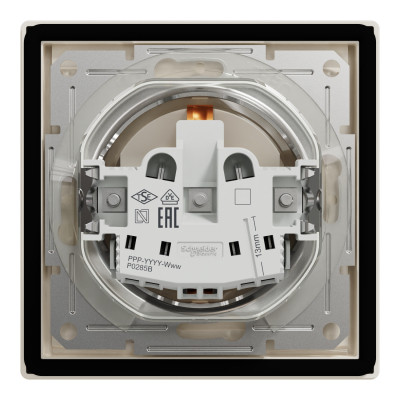 Розетка Schneider Electric ASFORA з кришкою IP44, крем (EPH3100323) Вінниця - фото 8