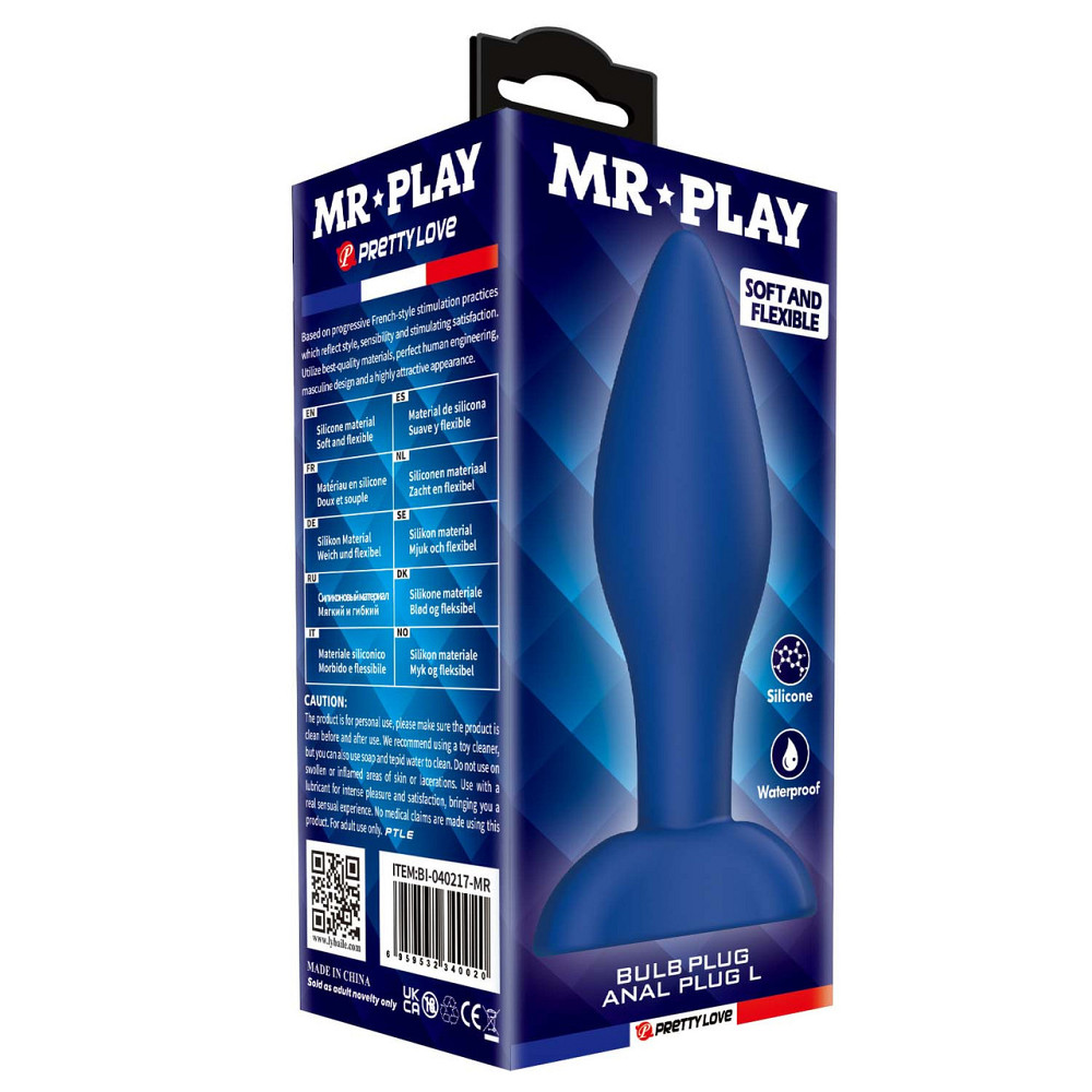 Анальна пробка MR. Play Bulb Anal Plug L Sex Aura Київ - фото 8