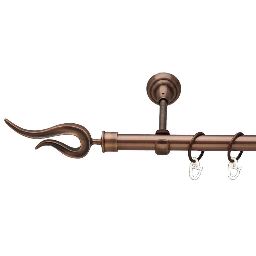 Карниз Orvit Віоло металевий однорядний відкритий Мідь 19 мм 300 см (00-00011662) Львов - изображение 1