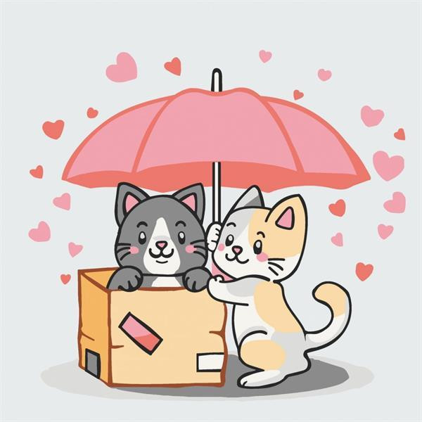 Картина по номерам ArtCraft Котики в коробке 30х30 см (15565-AC) Харьков - изображение 2