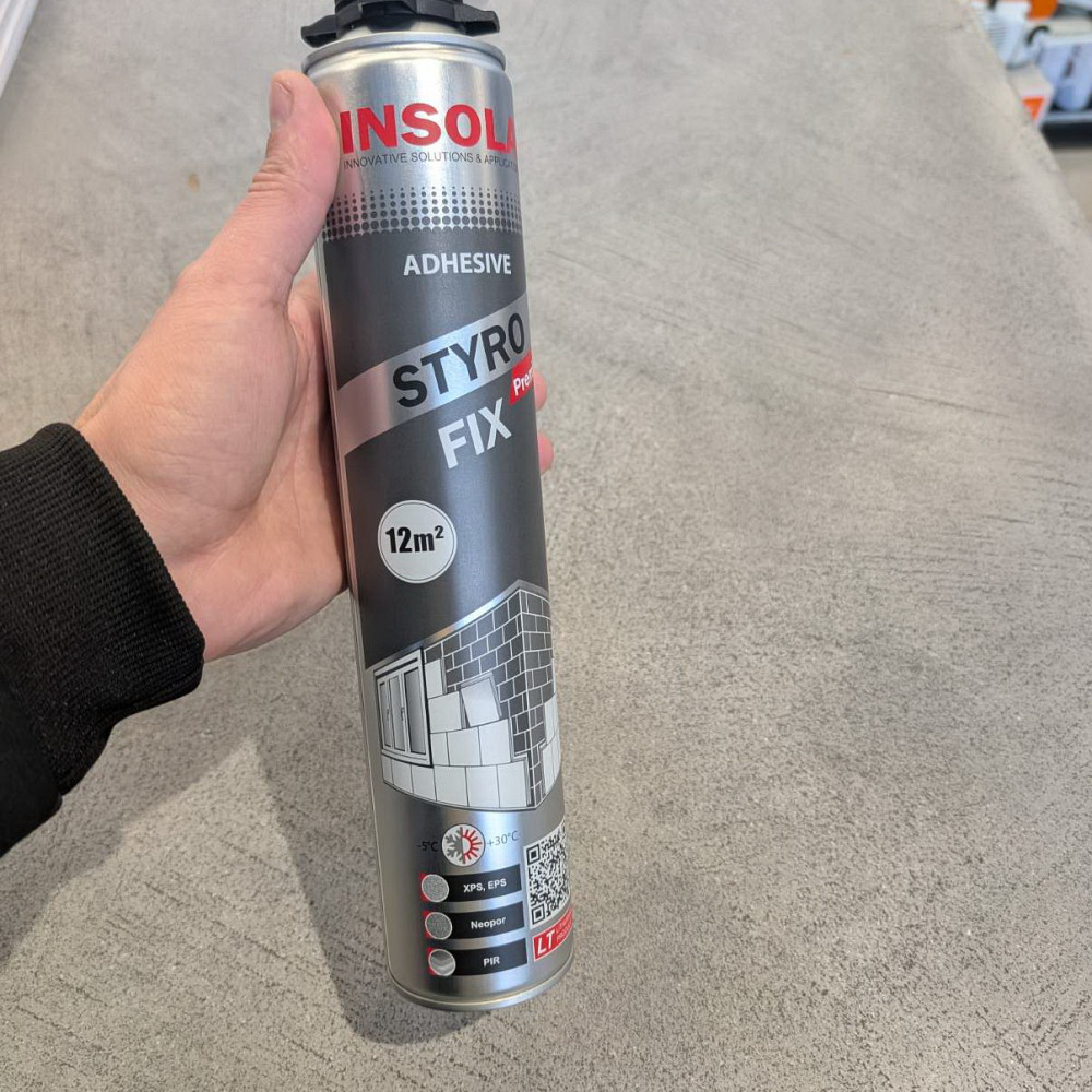 Клей-піна INSOLA Styro Fix Premium 850 мл Киев - изображение 2