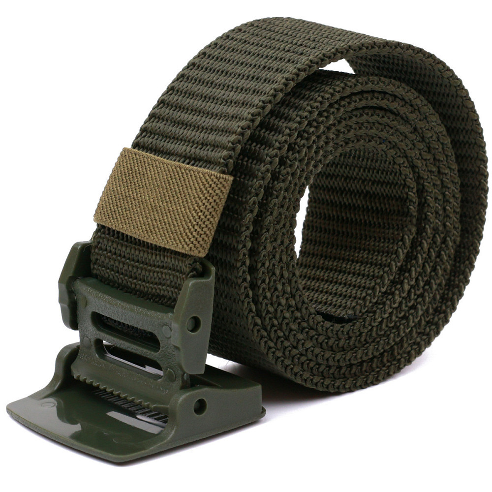 Зручний текстильний чоловічий ремень Зелений (Vintage) Київ - фото 4