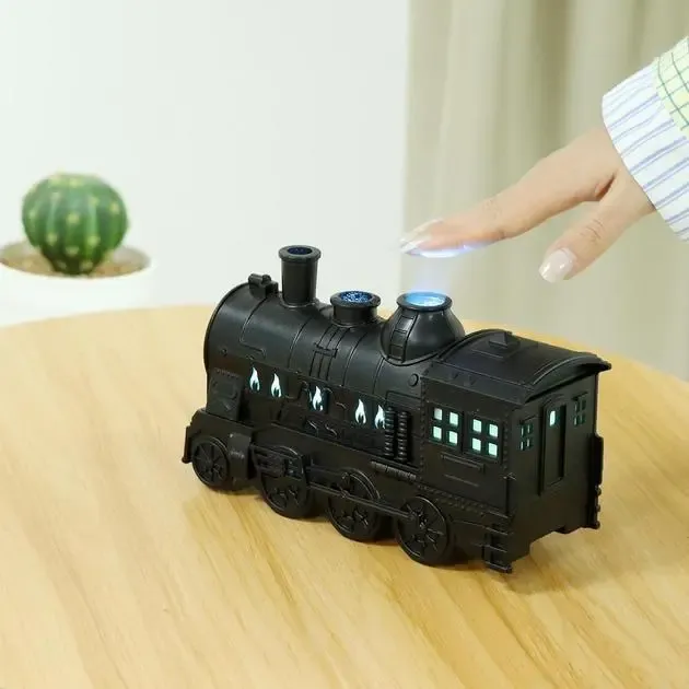 Паровой увлажнитель воздуха Поезд с подсветкой, увлажнитель аромадифузор для дома NM2100 Коломия - фото 6