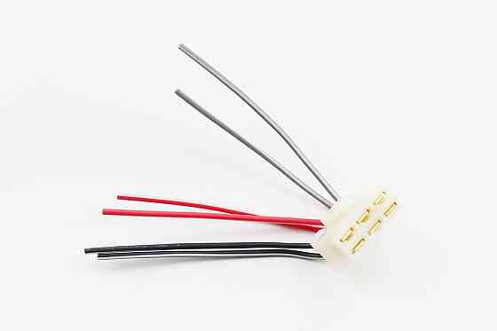 Роз'єм з дротами для реле-регулятора напруги 6конт - "мама", тип 2 Київ