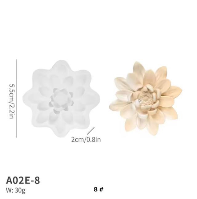 Силиконовая форма для изготовления свечи, молд для изготовления свечек из соевого,пчелиного воска и парафина 55 х 55 х 20 мм Каменец-Подольский - изображение 3