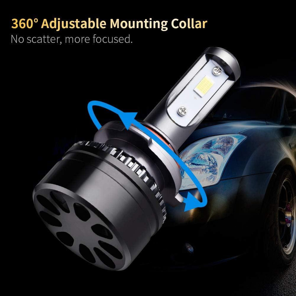 УЦІНКА! Світлодіодні лампи для фар WZTO Canbus чорні HB3/9005 WT-HB00 Дніпро - фото 10