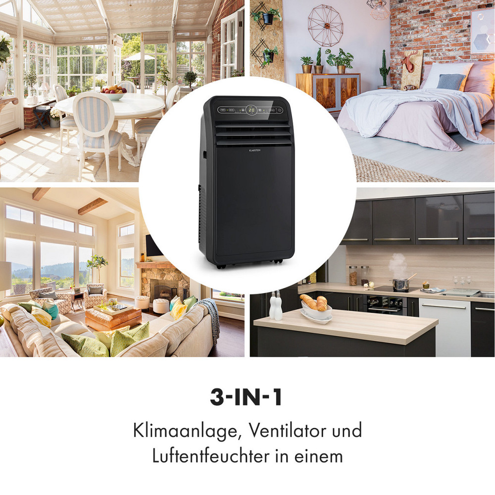 Мобільний кондиціонер Metrobreeze New York 7k 7 000 BTU/2,1 кВт EEC Пульт дистанційного керування чорний 7 Рівне - фото 3