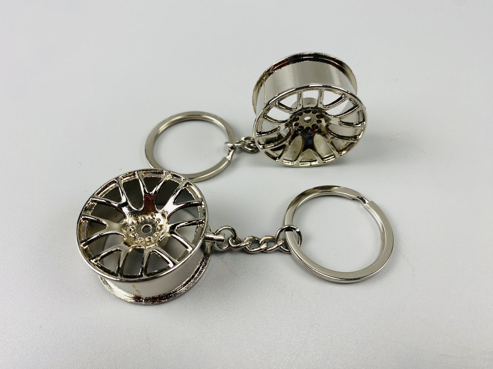 Автомобільний брелок диск-колеса, брелок на ключі для водія, брелок металевий на автомобільні ключі Мукачево - фото 8