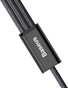 Кабель BASEUS 3in1 CAMLT-SU01 1.2M черный Киев - изображение 3