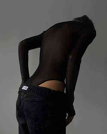 Жіночий привабливий боді з драпіруванням на грудях сітка стрейч \ шовк Одеса