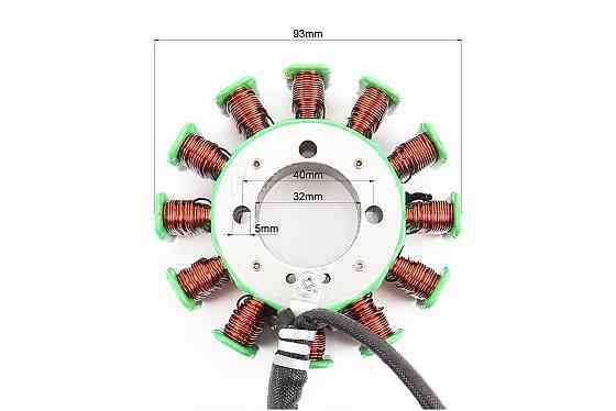 Статор магнето (генератора) (12 котушок "5 проводів"), 200cc (d=93мм) Киев