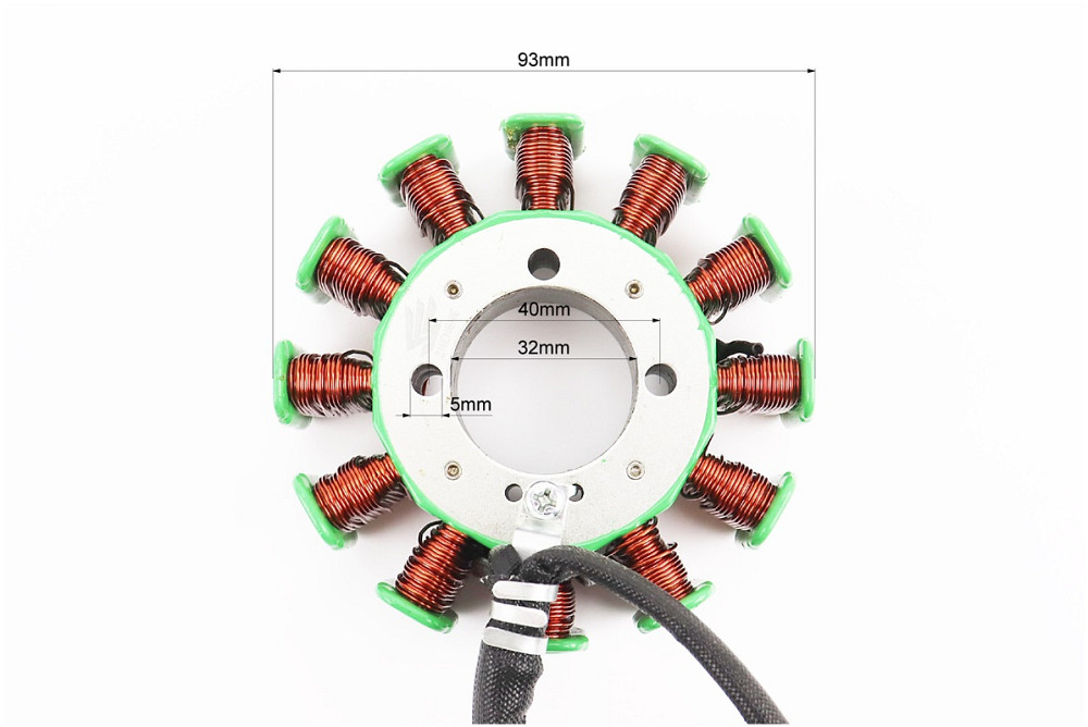 Статор магнето (генератора) (12 котушок "5 проводів"), 200cc (d=93мм) Киев - изображение 3