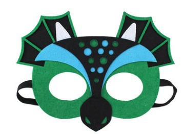 Детская маска Крылатый дракон one size зелено-голубой Киев - изображение 1