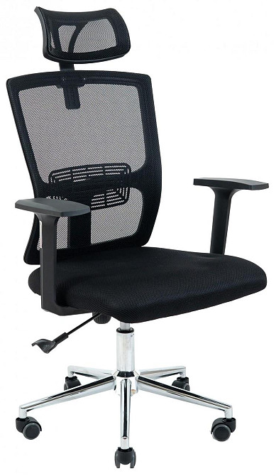 Офісне Крісло Керівника Richman Zuma Сітка Чорний Київ - фото 1