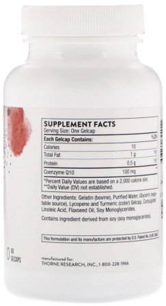 Коензим Q10 (убіхінон) Thorne CoQ10 60 капс Київ