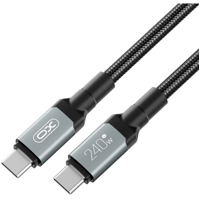 Дата кабель USB-C to USB-C NBQ264A-CC black XO (NB-Q264A-CC.black) Вінниця - фото 2