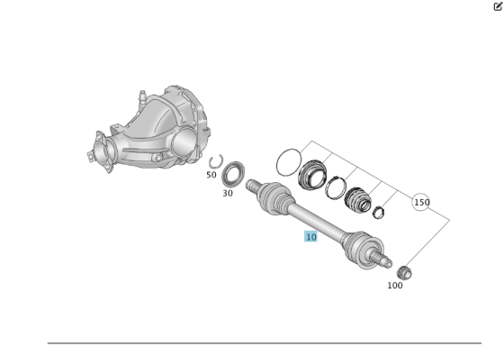Mercedes-Benz  A1663506800 Задня ліва піввісь ML/GLE W166 GLE Coupe C292 Одеса