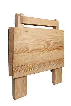 Стіл дерев'яний компактний з натурального дерева (ялина), розкладний столик для дому та саду Кам'янець-Подільський