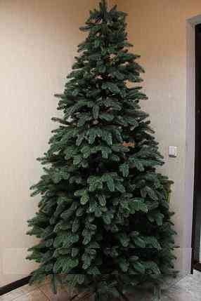 Искусственная пушистая елка Премиум (высота 3.50 м) литая (Зеленая) Киев